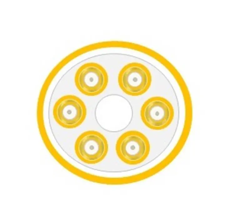 Câble 12 FO 9/125 OS2 int/ext Break Out LSZH jaune