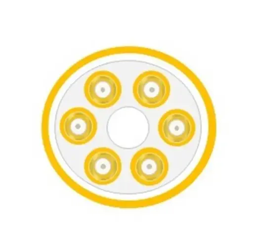 [CAB-FIB0046] Câble 12 FO 9/125 OS2 int/ext Break Out LSZH jaune